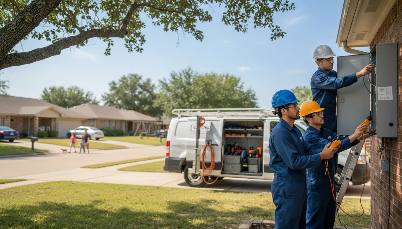 Certified electrician providing emergency electrical services in Webster, IA